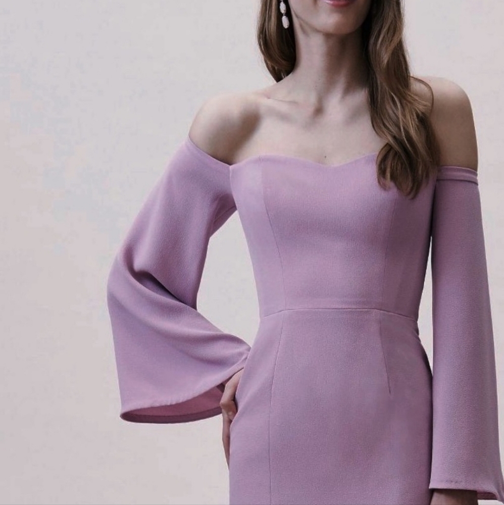 Bhldn Erin Dress lavender 💜 size s - Picture 3 of 5